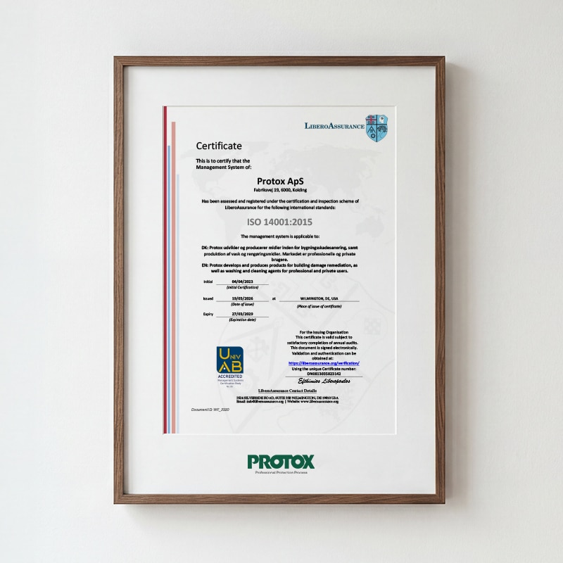 PROTOX ISO-14001-2015 sertifikat