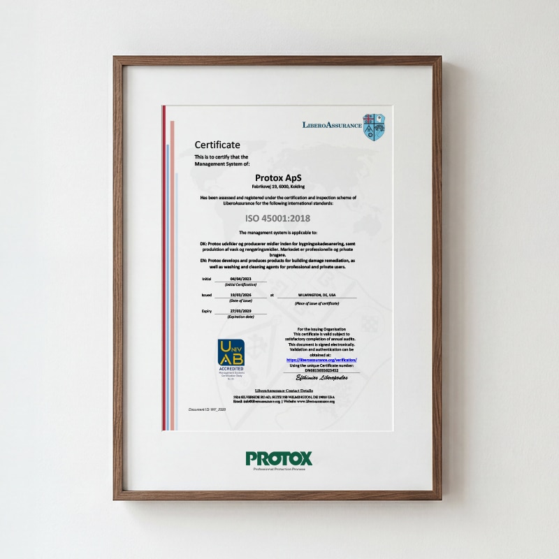PROTOX ISO-45001-2018 sertifikat