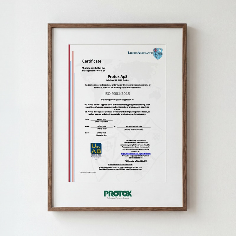 PROTOX ISO-9001-2015 sertifikat